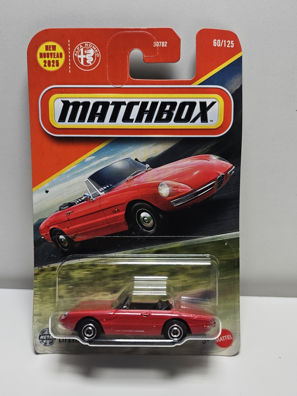 Matchbox Alfa Romeo Duetto Red 60/125 NEW 2025 Diecast Car Sealed